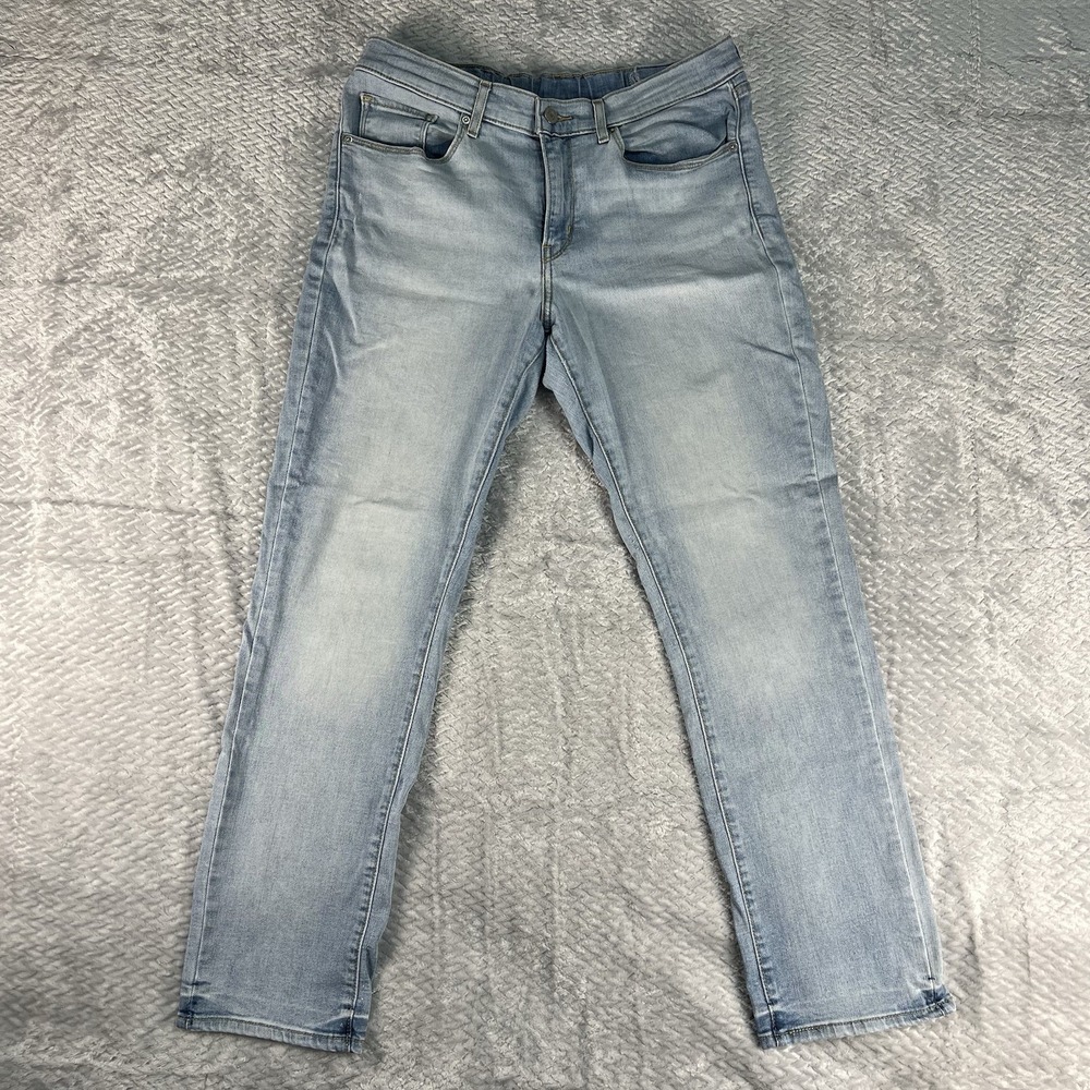 Levi's 511 Slim Fit Jeans Mens 31x30 Light Wash Waterless Denim Distressed
